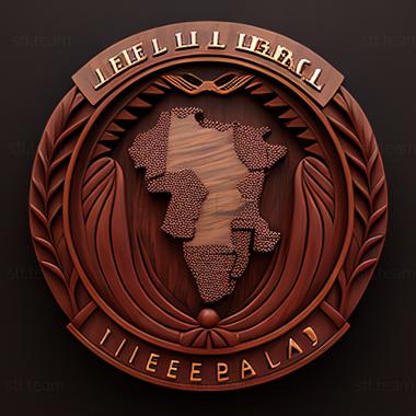 3D model Liberia  Republic of Liberia (STL)